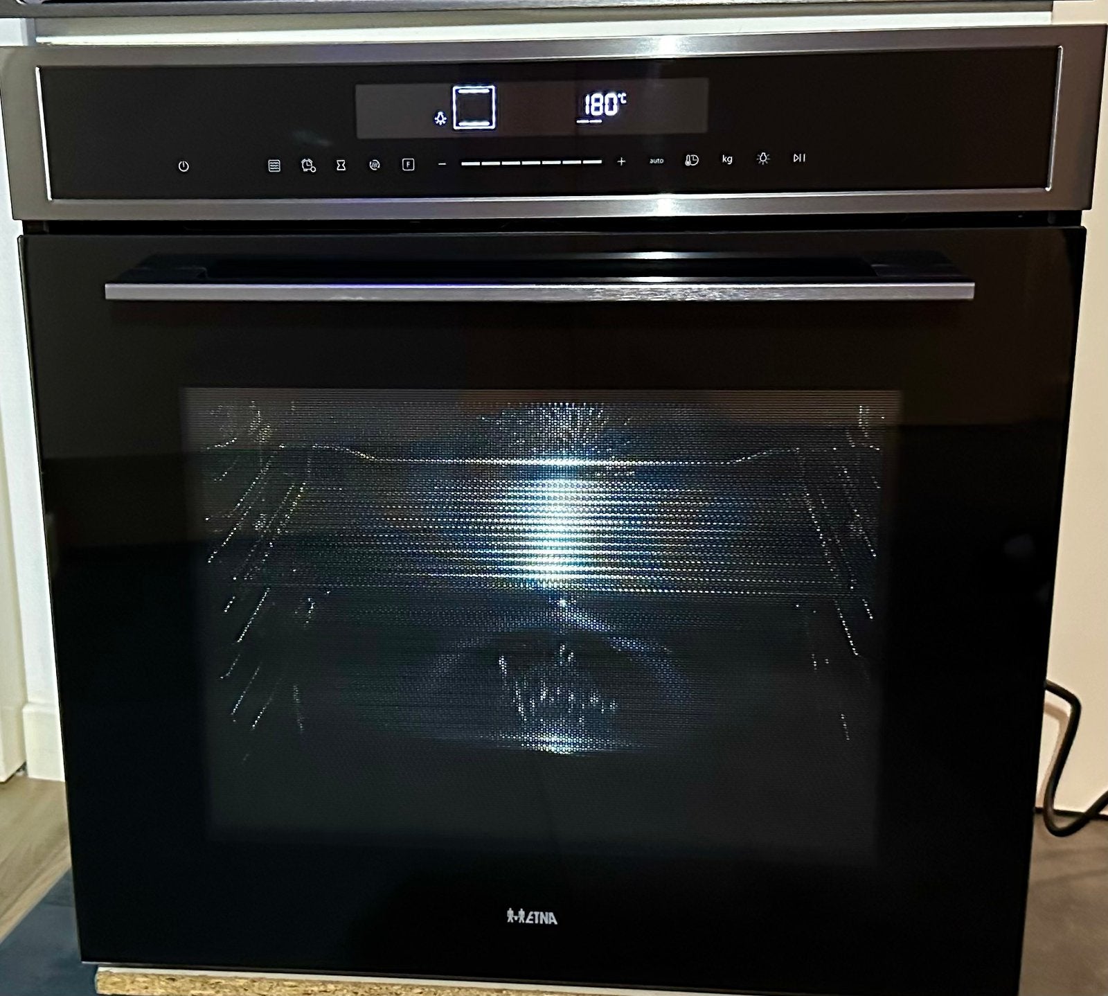 Etna MO670Ti inbouw OVEN MET MAGNETRONFUNCTIE (NIS 60 CM), Combimagnetron, Hete lucht, Ophalen of Verzenden, Zo goed als nieuw