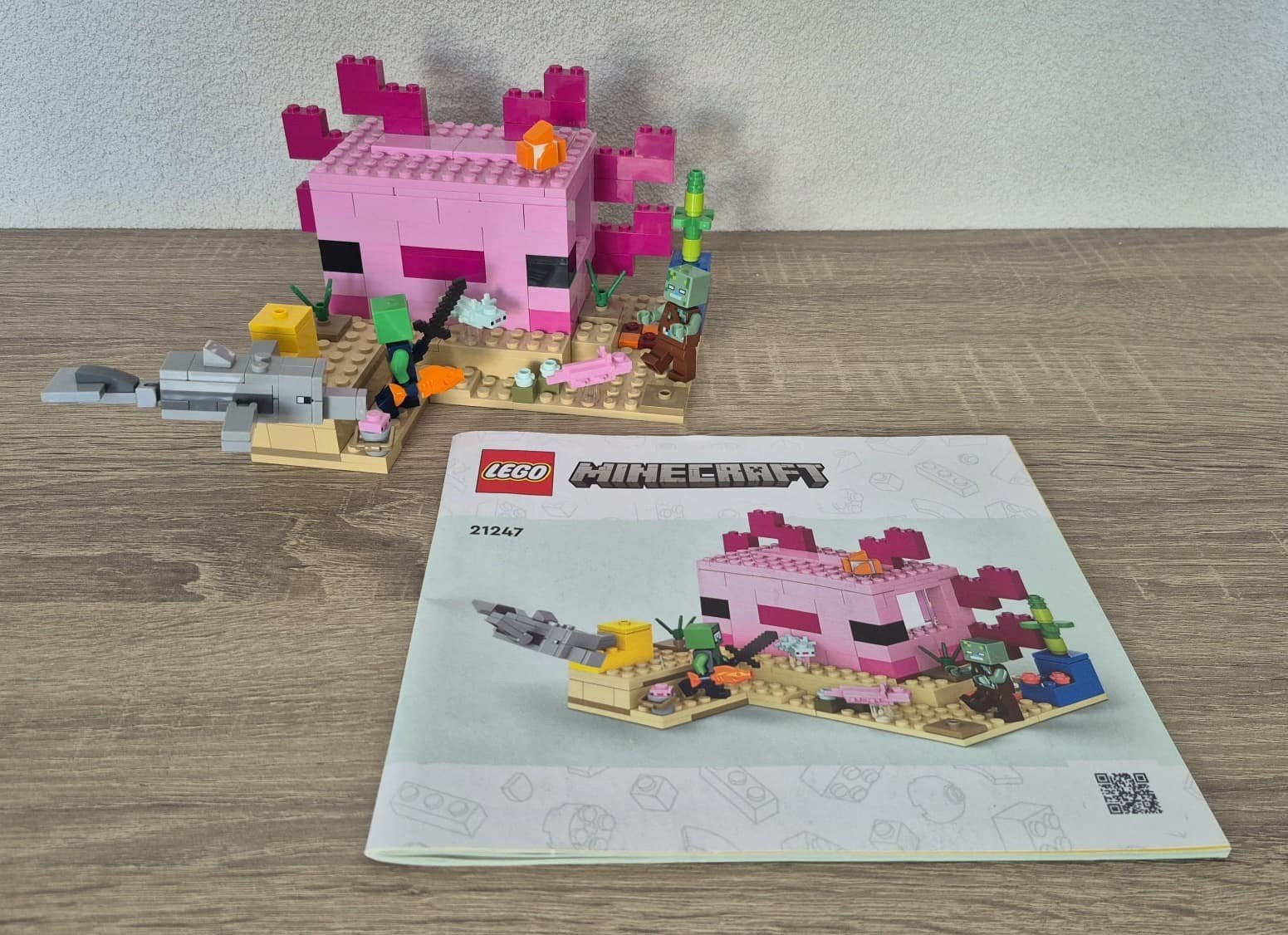 Lego Minecraft Het Axolotl Huis 21247, Compleet, Gebruikt, Minecraft, Lego