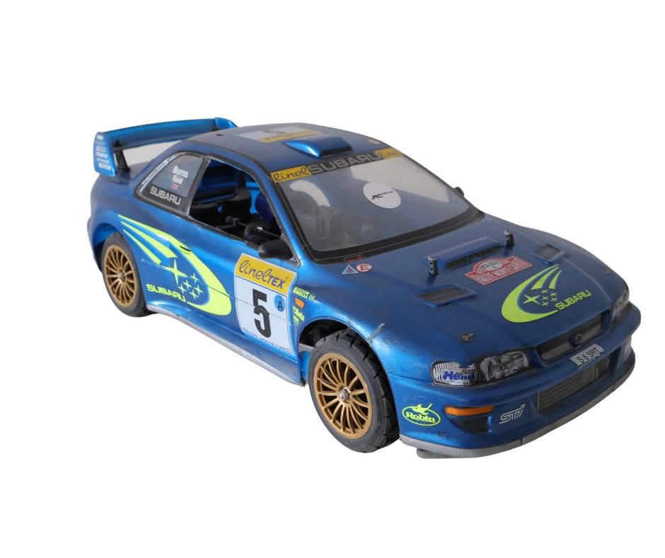Tamiya TGX Subaru 99 1/8 nitro rc auto, Ophalen of Verzenden, Schaal 1:8, Nitro, Auto onroad