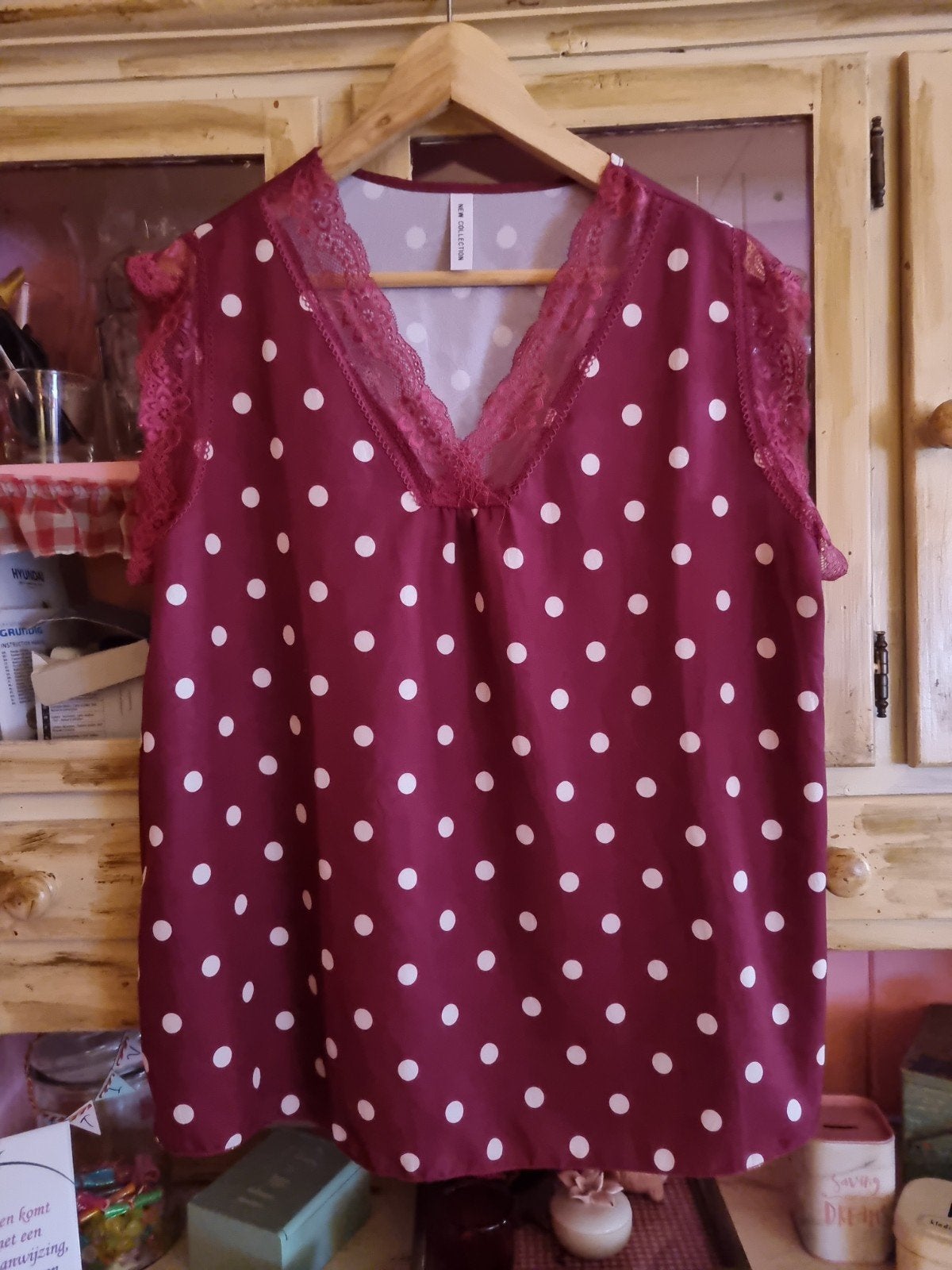 New collection top met kant, Kleding | Dames, Maat 46/48 (XL) of groter, Nieuw, Ophalen of Verzenden, New collection