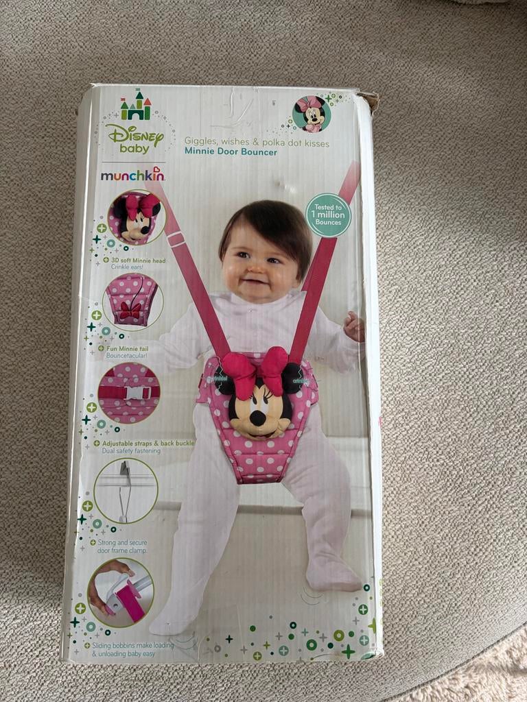 Munchkin Disney Baby Minnie Door Bouncer, Ophalen of Verzenden, Gebruikt