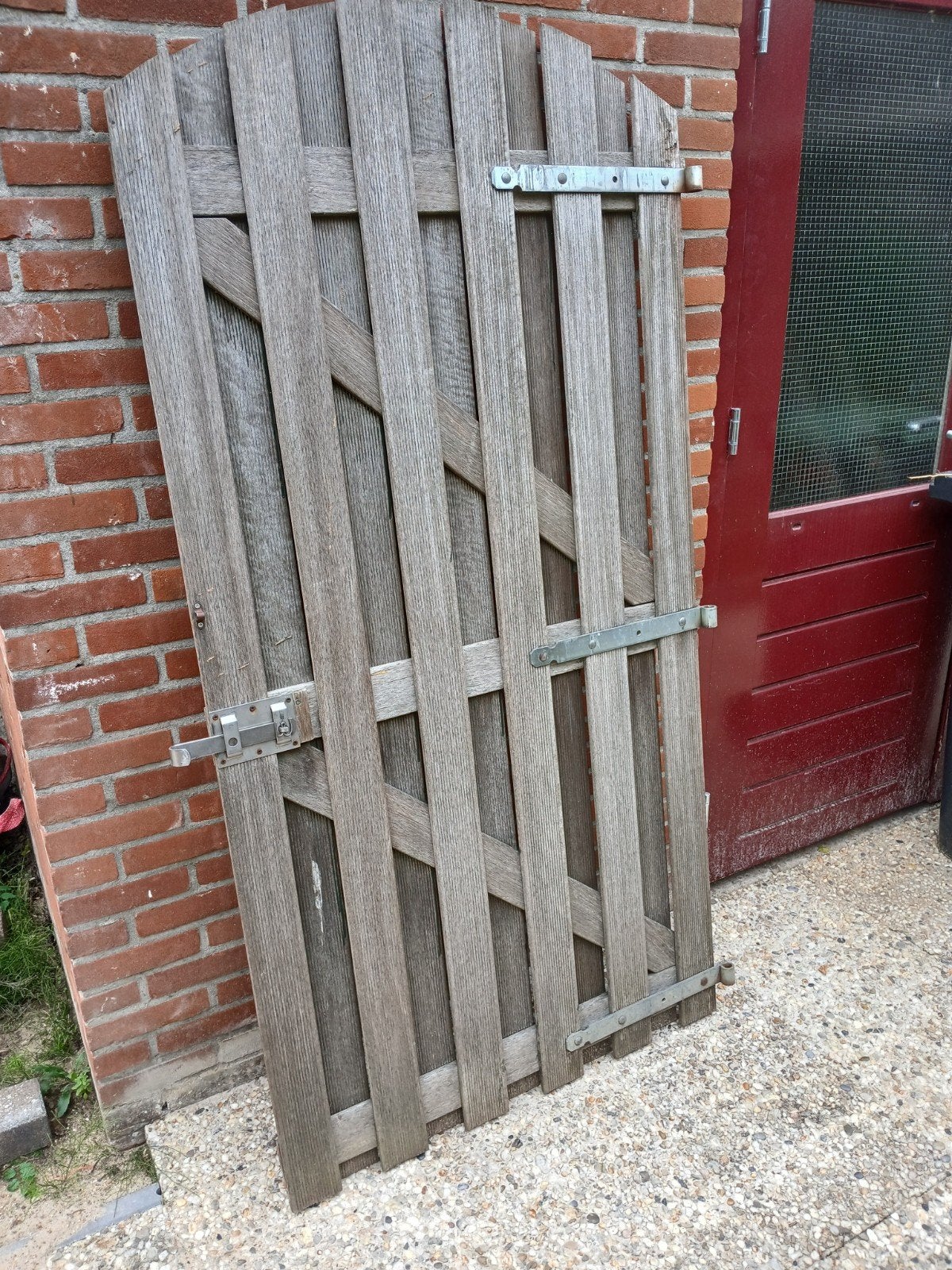 hardhouten tuinpoort, Tuin en Terras, Schuttingen, Ophalen, Minder dan 3 meter, Hout, 1 tot 2 meter