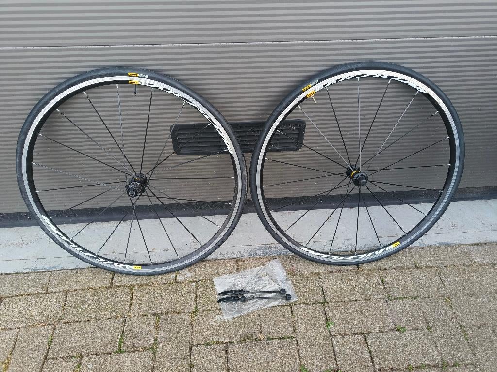 Set Mavic fietswielen, Fietsen en Brommers, Fietsonderdelen, Zo goed als nieuw, Wiel, Aluminium, Racefiets, Ophalen