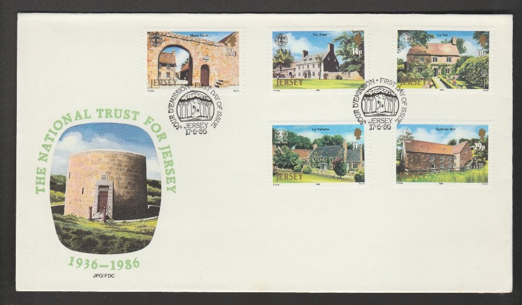 Jersey - Michelnr 381-385 - National Trust for Jersey, Verzenden, Postfris