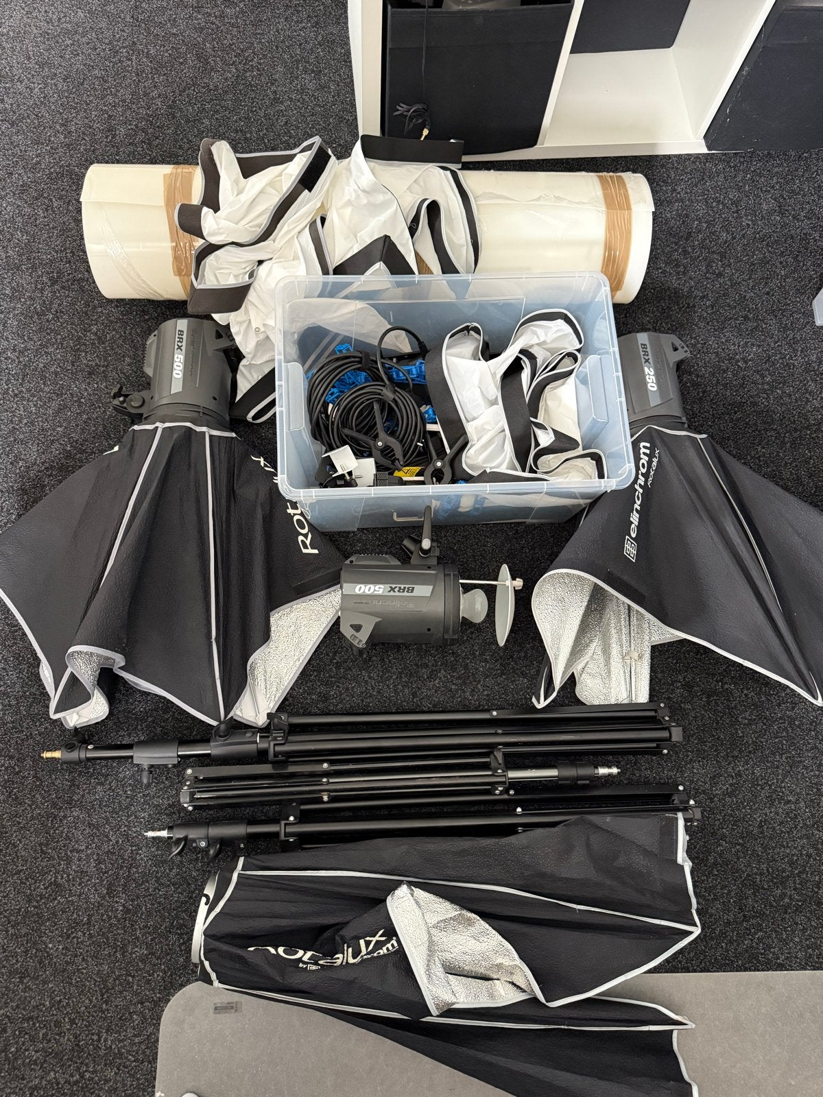 Elinchrom BRX Studioflitser Set: 2x BRX 500, 1x BRX 250, Ophalen of Verzenden, Gebruikt