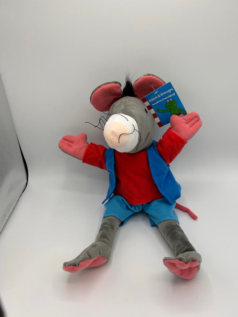 Max Velthuijs Kikker en Vriendjes Handpop Rat, Kinderen en Baby's, Speelgoed | Knuffels en Pluche, Ophalen of Verzenden, Zo goed als nieuw