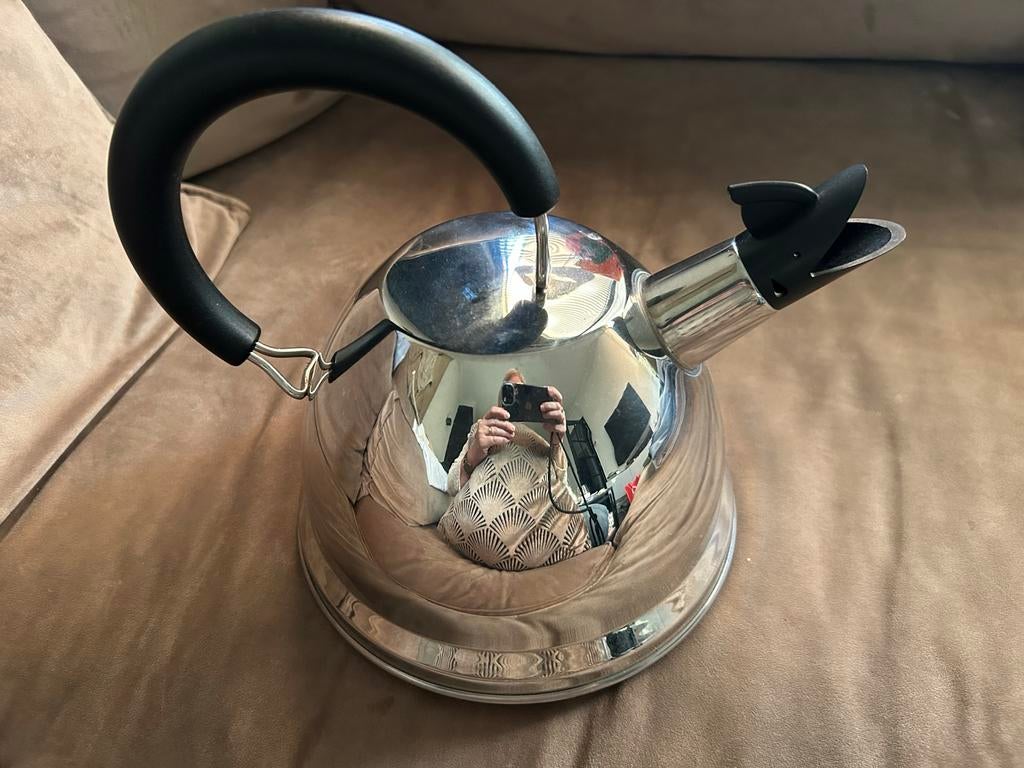 RVS fluitketel van HEMA, geschikt voor inductie, Witgoed en Apparatuur, Waterkokers, Zo goed als nieuw, 1 tot 2 liter, Rvs, Ophalen of Verzenden