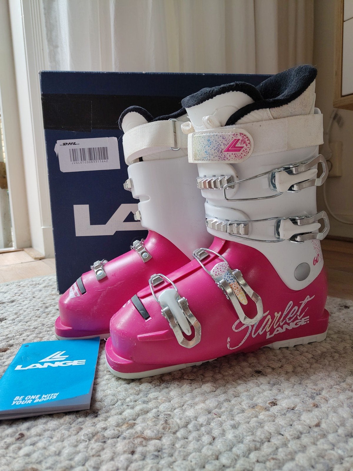 Lange Starlet 60 kinder ski schoenen size 23 / 235 -278mm, Ophalen of Verzenden, Zo goed als nieuw, Schoenen, Overige merken