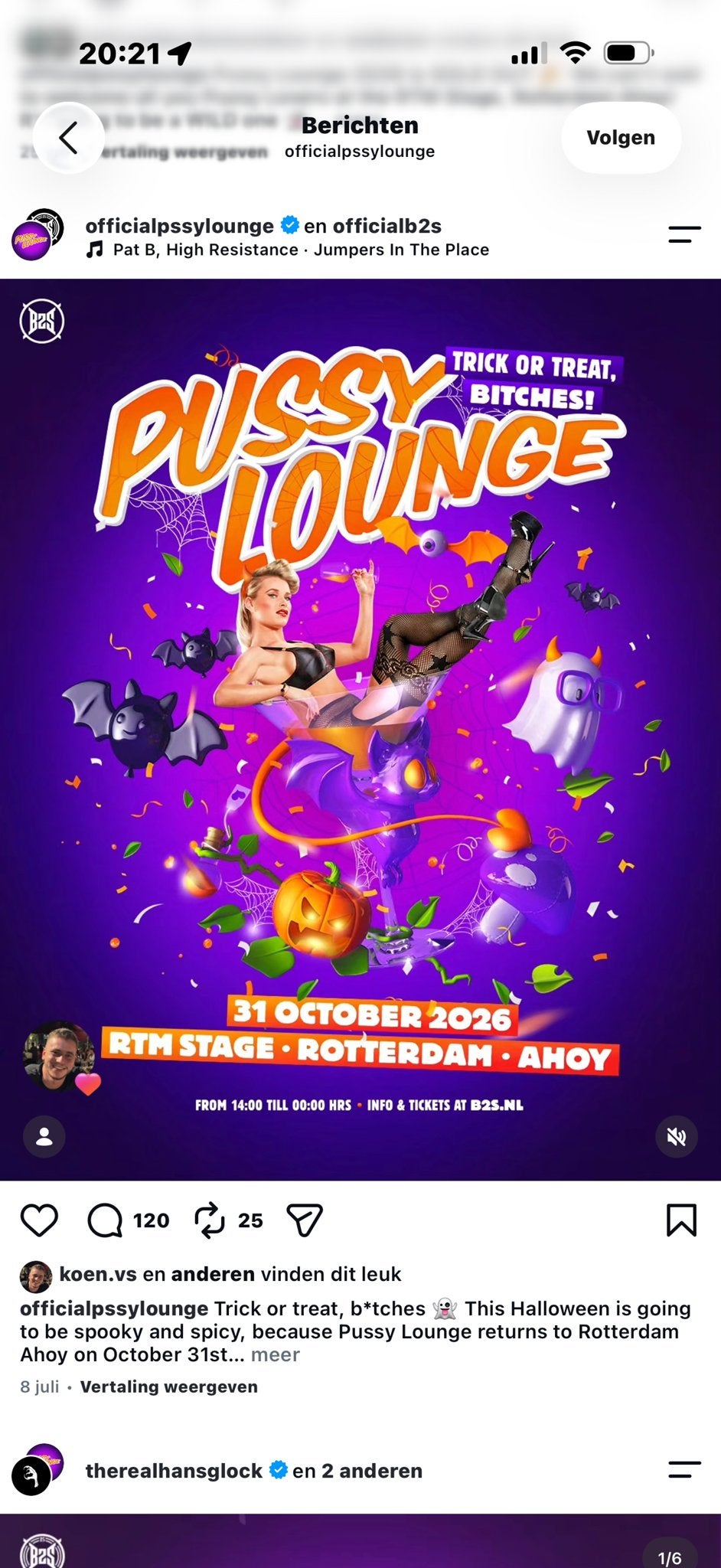 Pussy lounge kaartje GEZOCHT !!