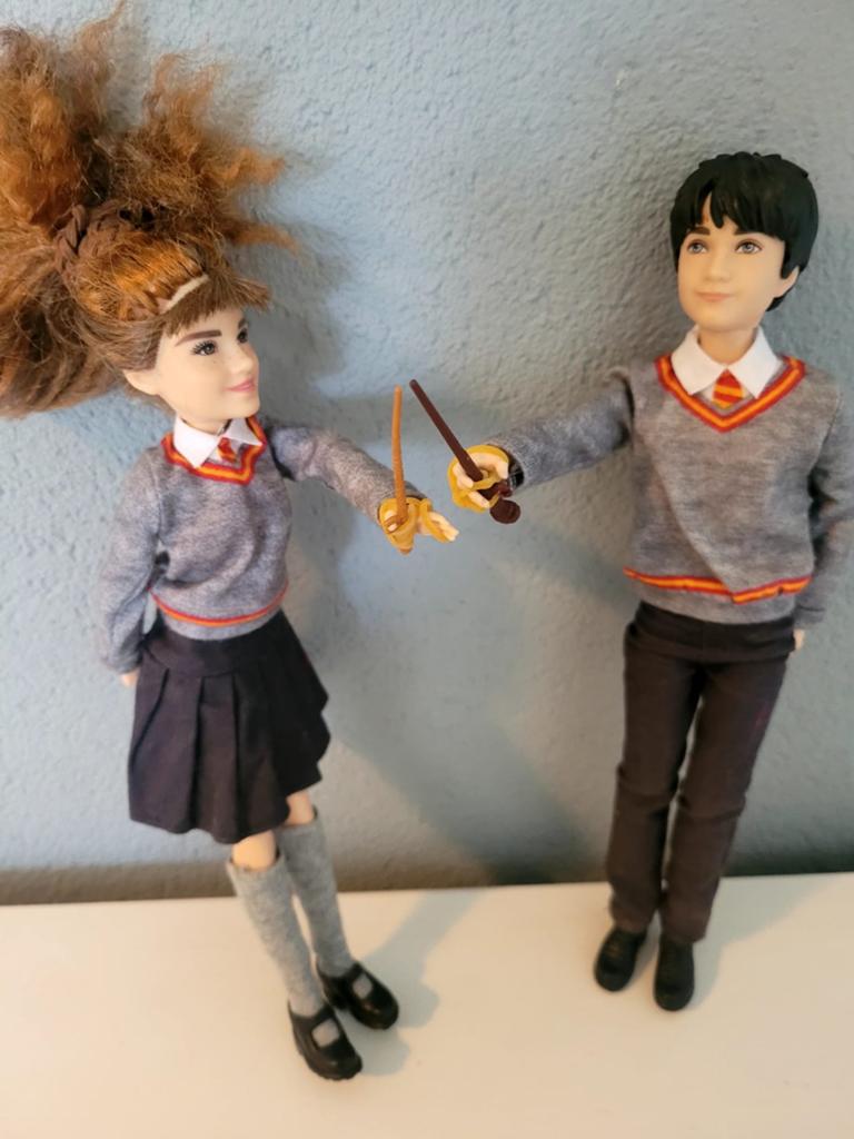 Harry Potter & Hermelien Griffel Mattel Poppen Set, Ophalen of Verzenden, Zo goed als nieuw