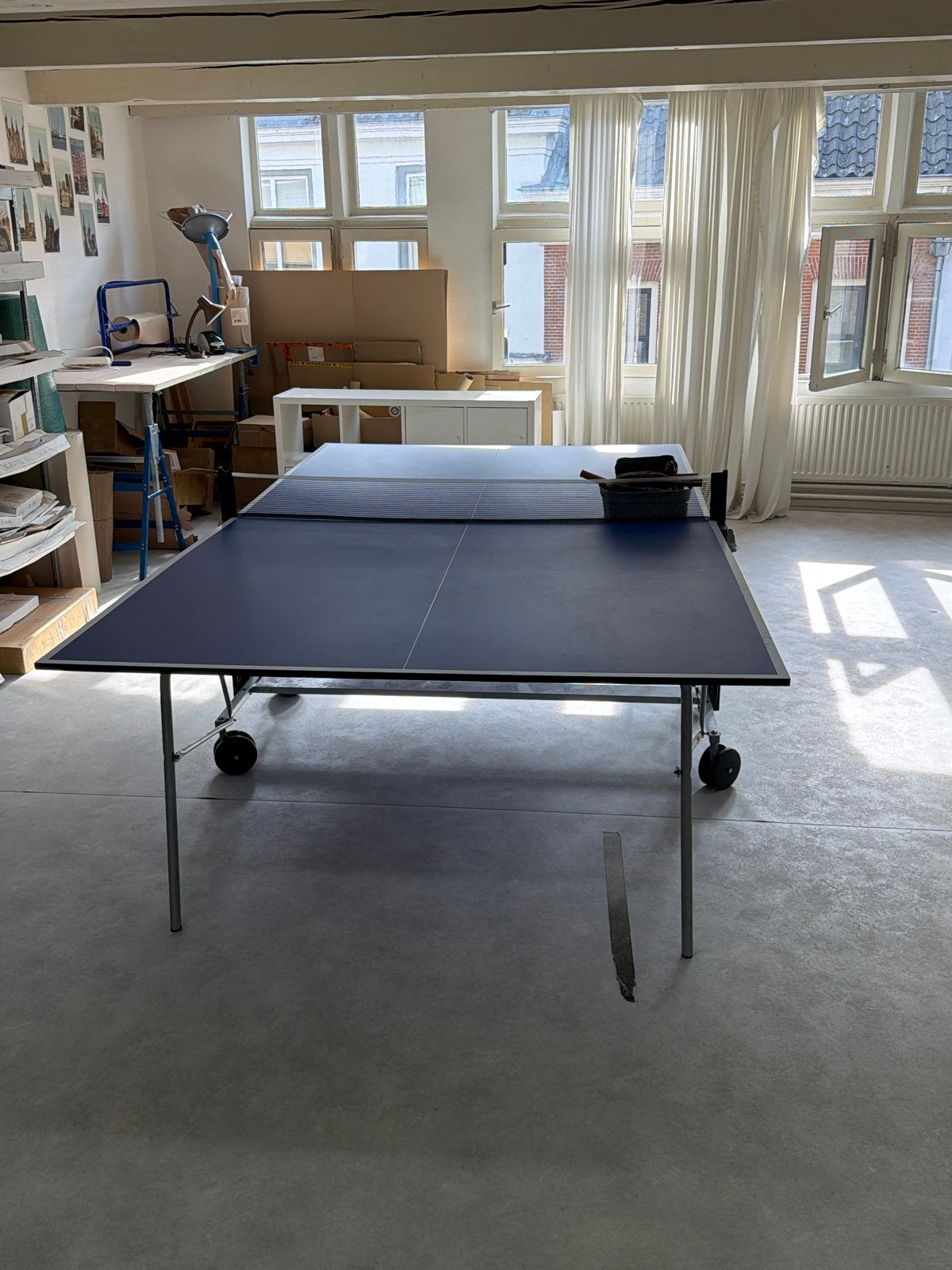 Tafeltennistafel - Zakt iets in bij het net, Sport en Fitness, Ophalen, Gebruikt, Tafel Indoor, Inklapbaar