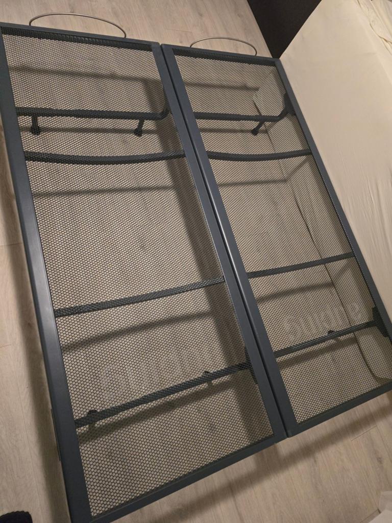 2x Auping vlakke spiraalbodems 80x200cm, zgan, Ophalen, Eenpersoons, Zo goed als nieuw, 80 cm