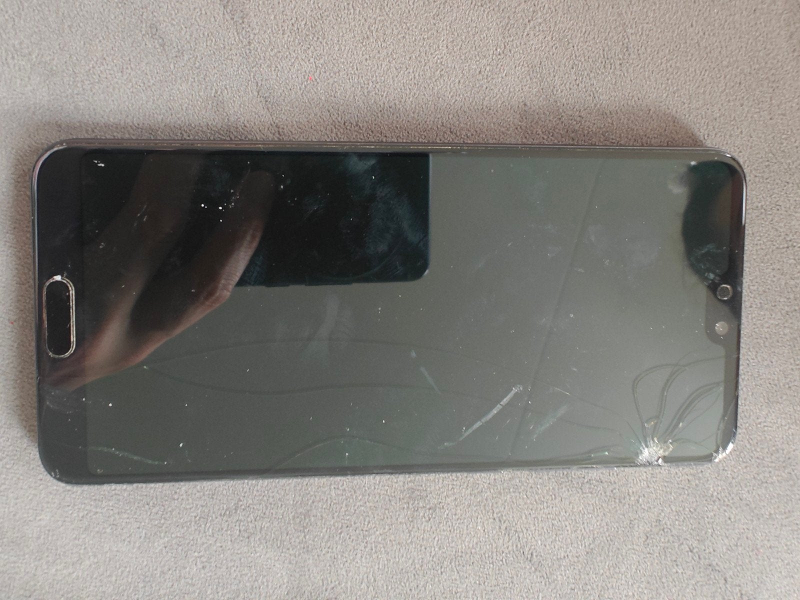 Huawei P20 Pro - Gebarsten scherm, werkt nog, Overige modellen, Ophalen of Verzenden, Zonder simlock, Niet werkend