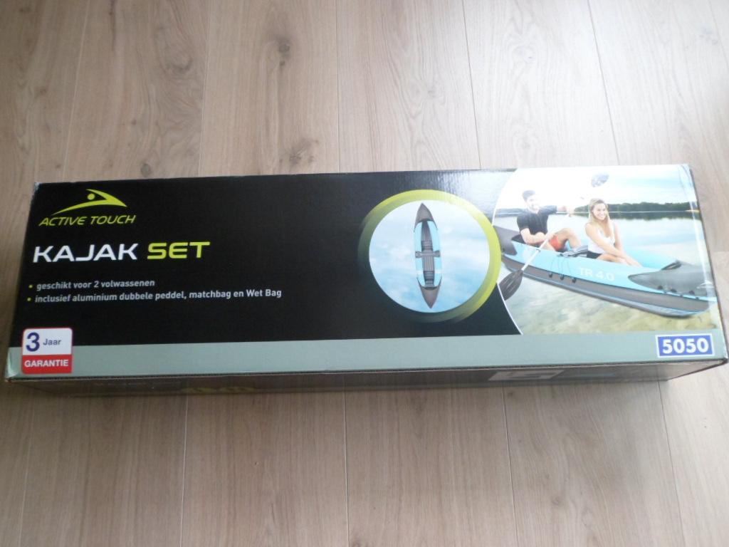 Kajak set, Watersport en Boten, Kajaks, Ophalen of Verzenden, Opblaasbaar, Nieuw, 2-persoons