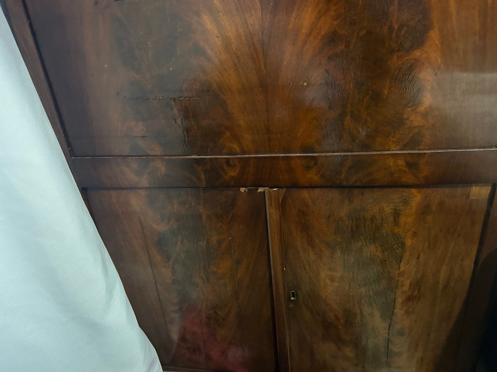 Antieke mahonie secretaire / bureau, Ophalen