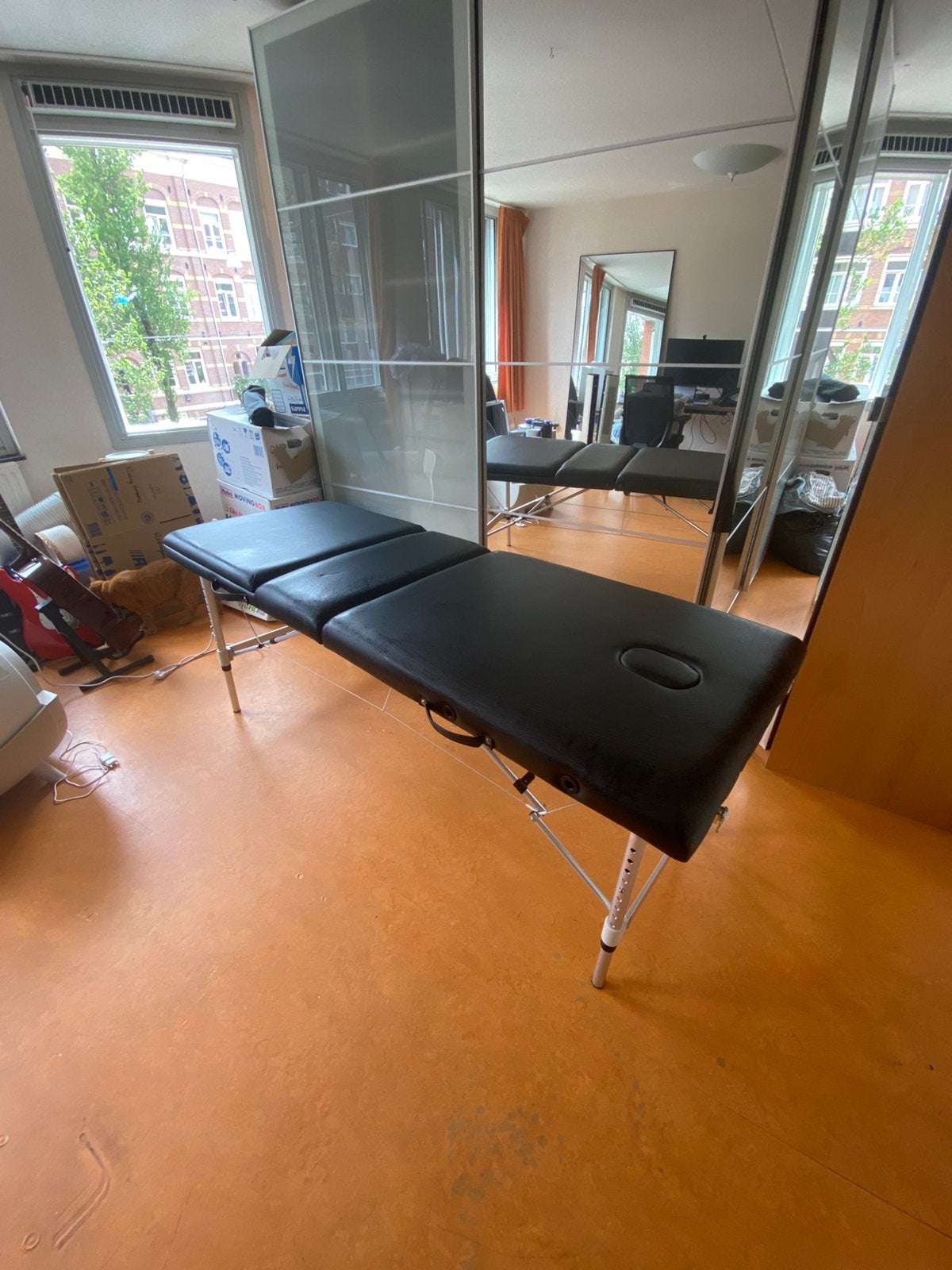 Massagetafel inklapbaar, in hoogte verstelbaar + accessoires, Ophalen, Zo goed als nieuw