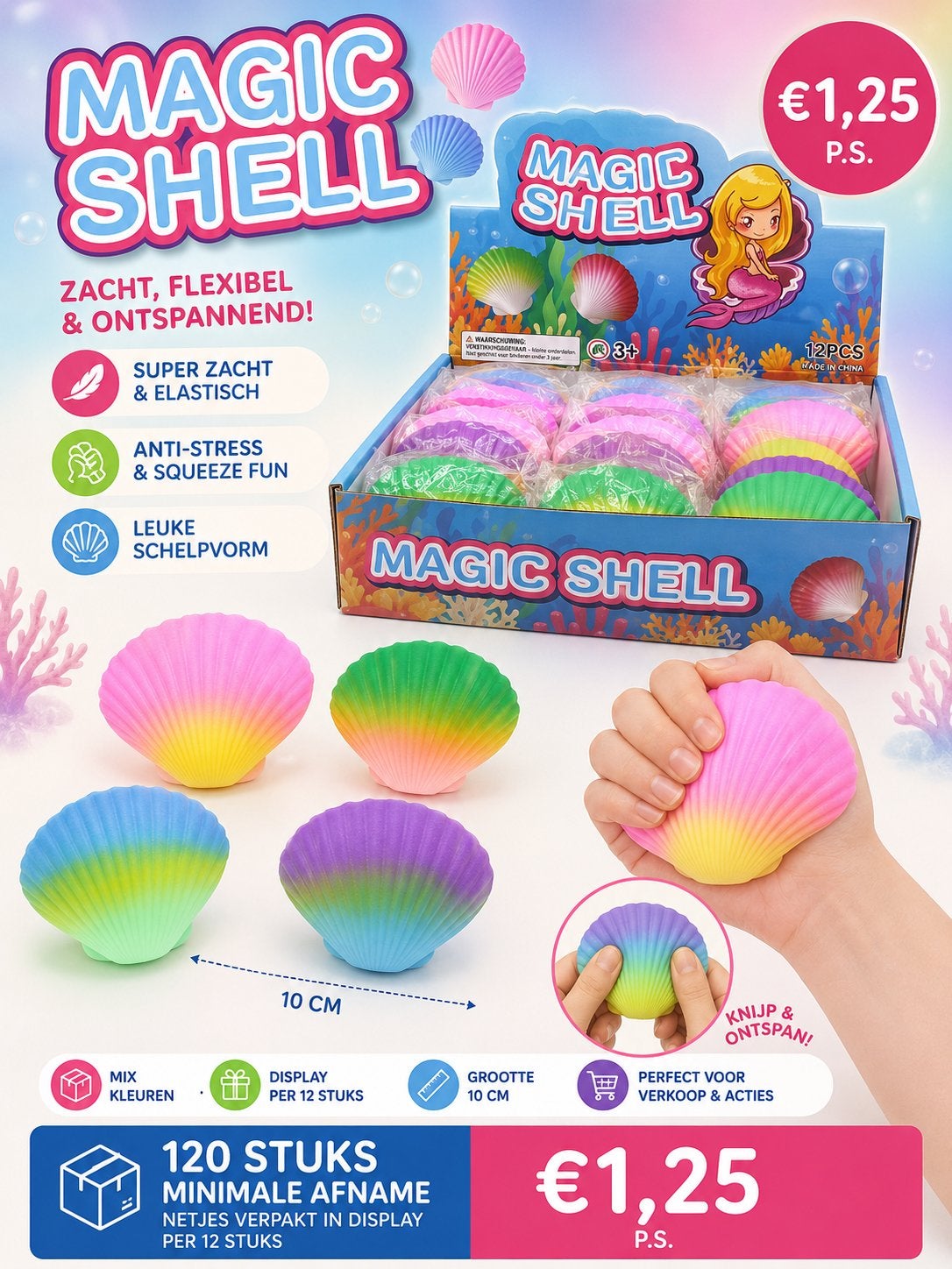 Magic Shell: Zacht, Flexibel & Ontspannend Speelgoed, Ophalen of Verzenden, Nieuw, Jongen of Meisje