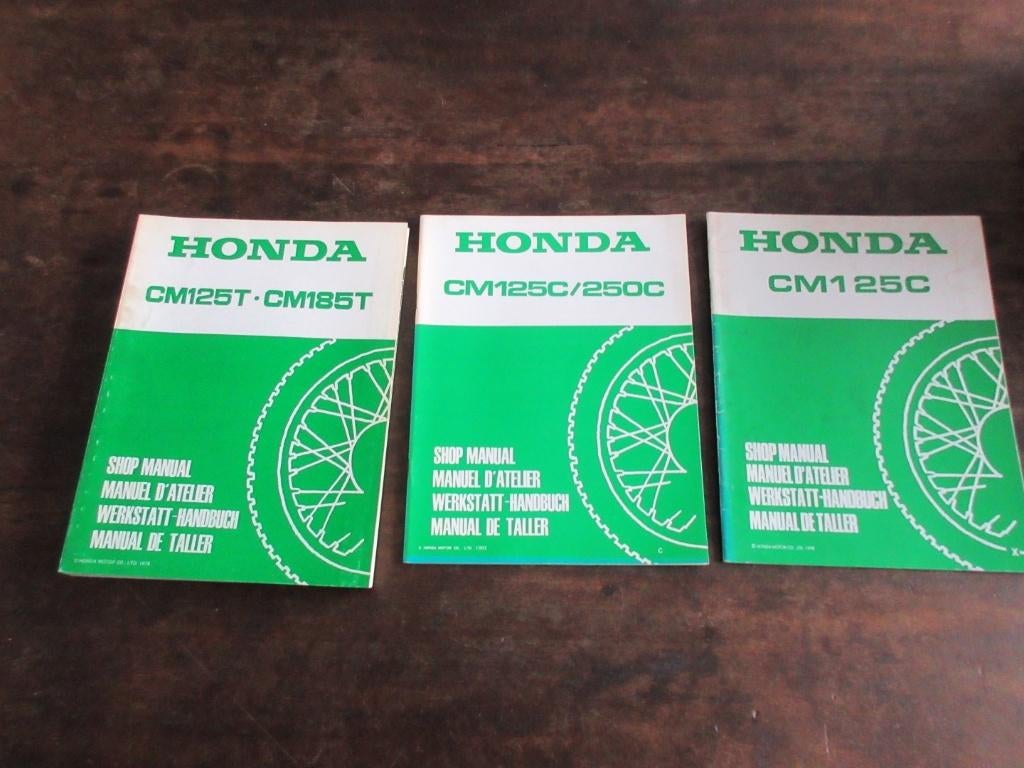 Honda CM125T CM185T CM125C CM250C werkplaatshandboek manual, Motoren, Ophalen of Verzenden, Honda