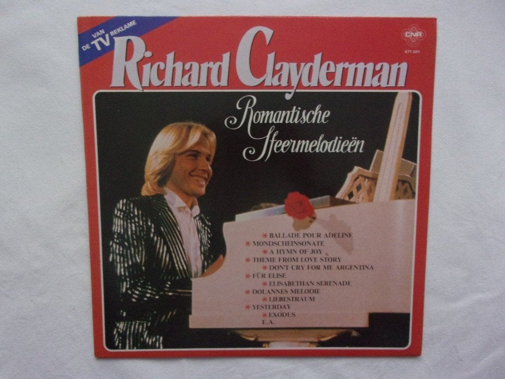 Richard Clayderman - Romantische sfeermelodieën LP, Ophalen of Verzenden, Gebruikt, 12 inch, LP