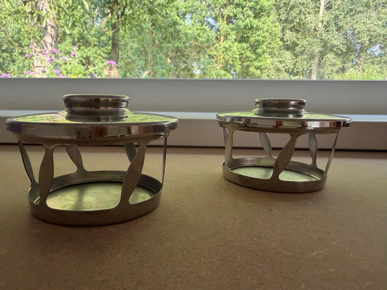 Vintage rvs (kuipjes) houders Alessi, Ophalen of Verzenden, Overige materialen