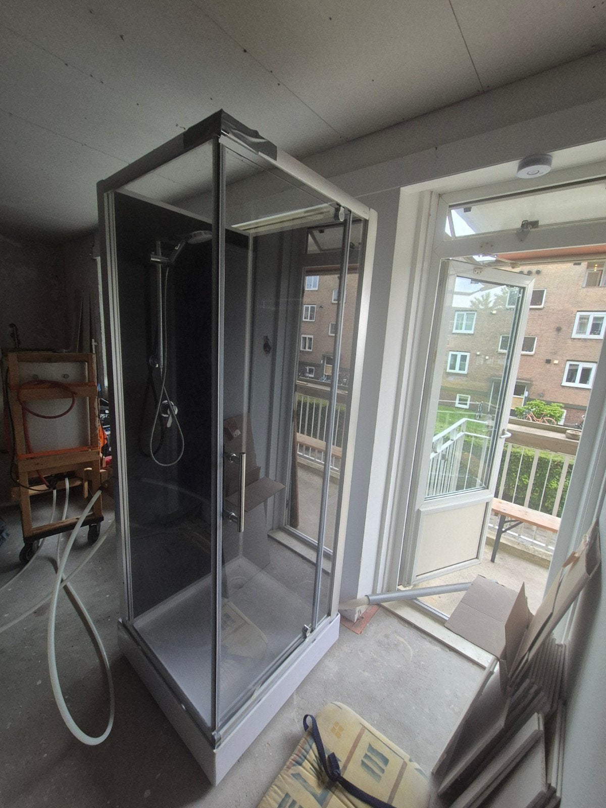 Nooddouche, Ophalen, Gebruikt, Met douche