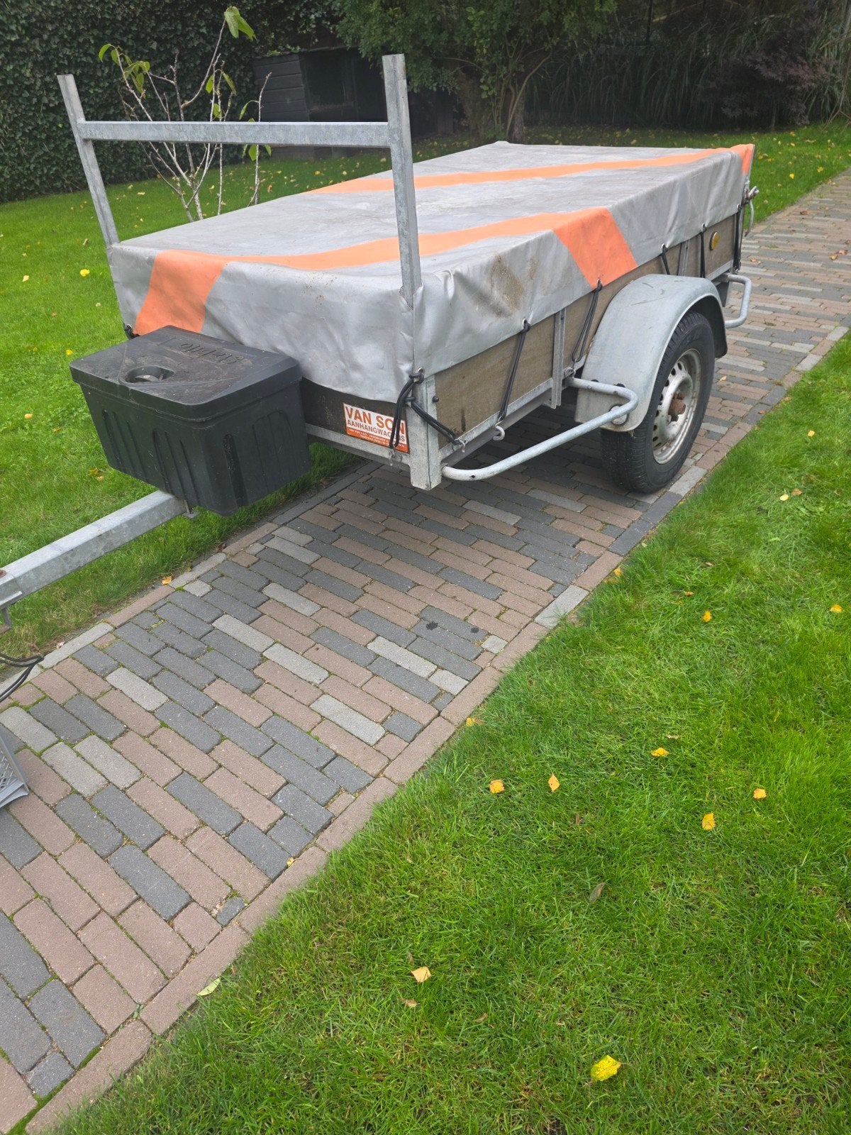 aanhanger met dekkleed, Auto diversen, Ophalen, Gebruikt