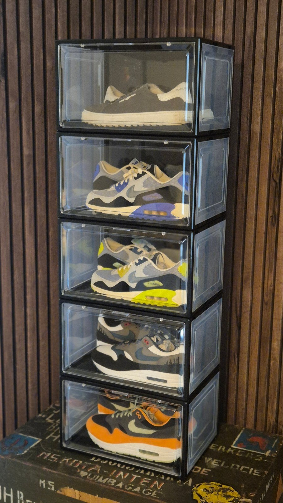 Sneakerbox Zwart & Wit/ Transparant / SNKRS Matjes, Kleding | Heren, Schoenen, Ophalen of Verzenden, Nieuw, Zwart