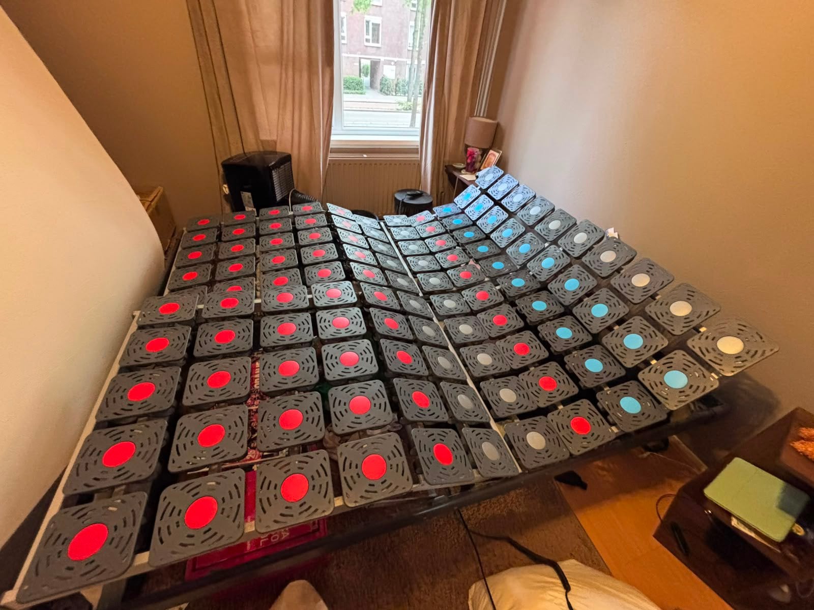 Elektrisch verstelbare schotelbodem 180x220, Ophalen, Gebruikt, Tweepersoons, Bedbodem