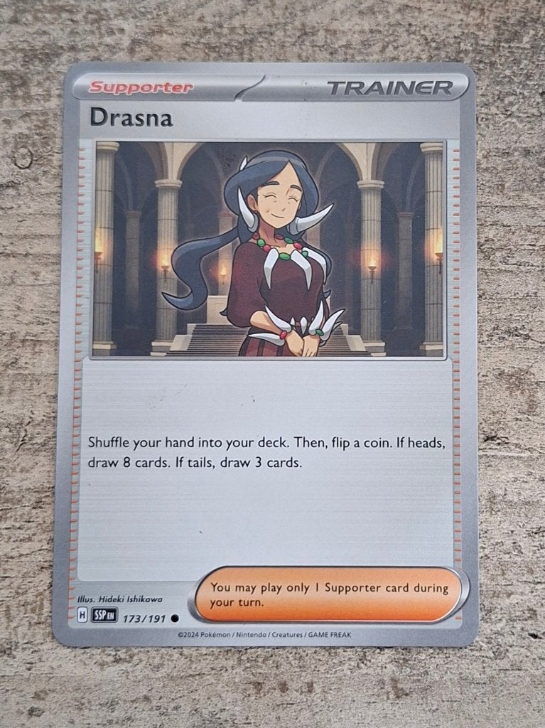 Drasna 173/191 - Surging Sparks - Pokémon, Verzenden, Zo goed als nieuw, Losse kaart