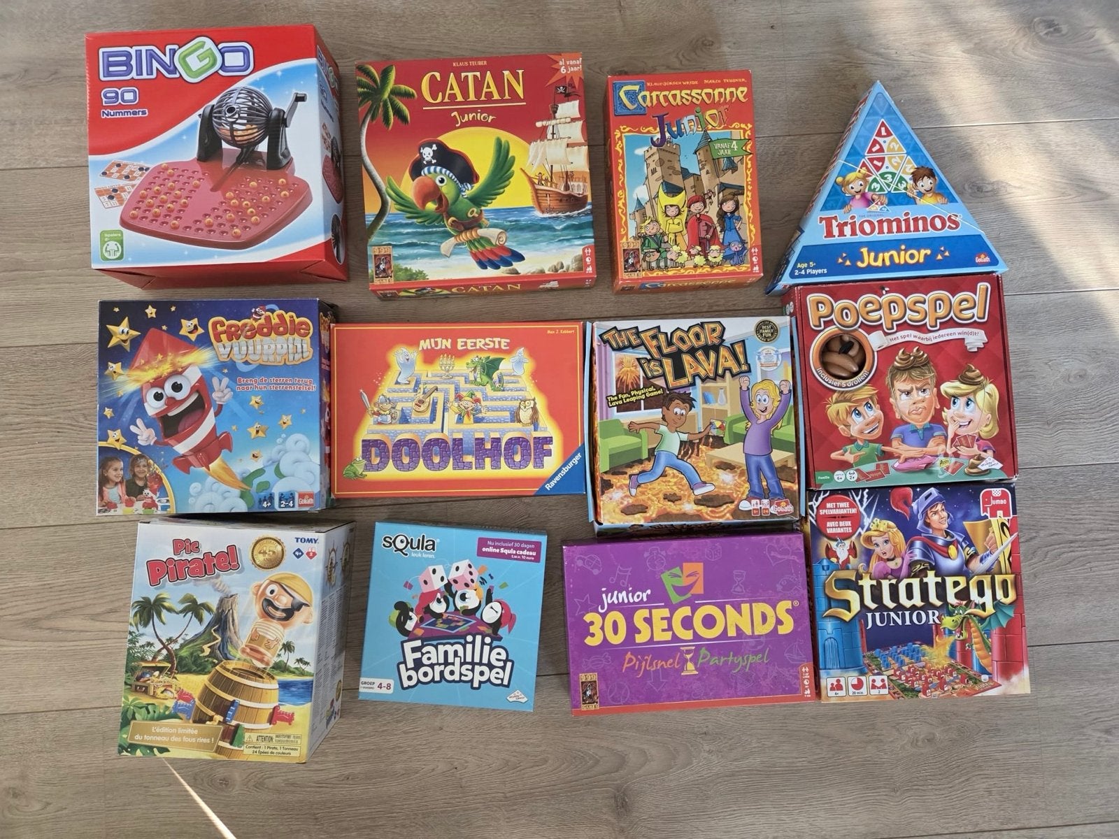Diverse junior bordspellen en gezelschapsspellen, Een of twee spelers, Ophalen, Zo goed als nieuw