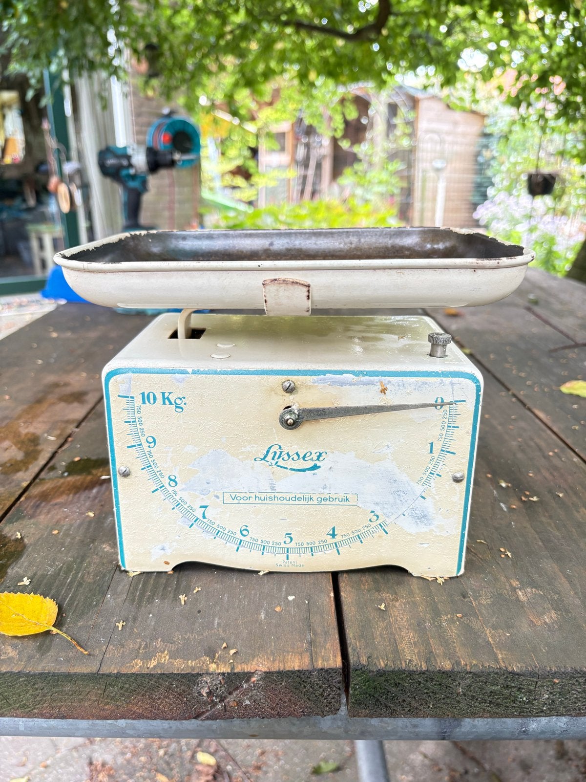 Vintage Lyssex Keukenweegschaal 10 Kg - Zwitsers Gemaakt, Ophalen of Verzenden