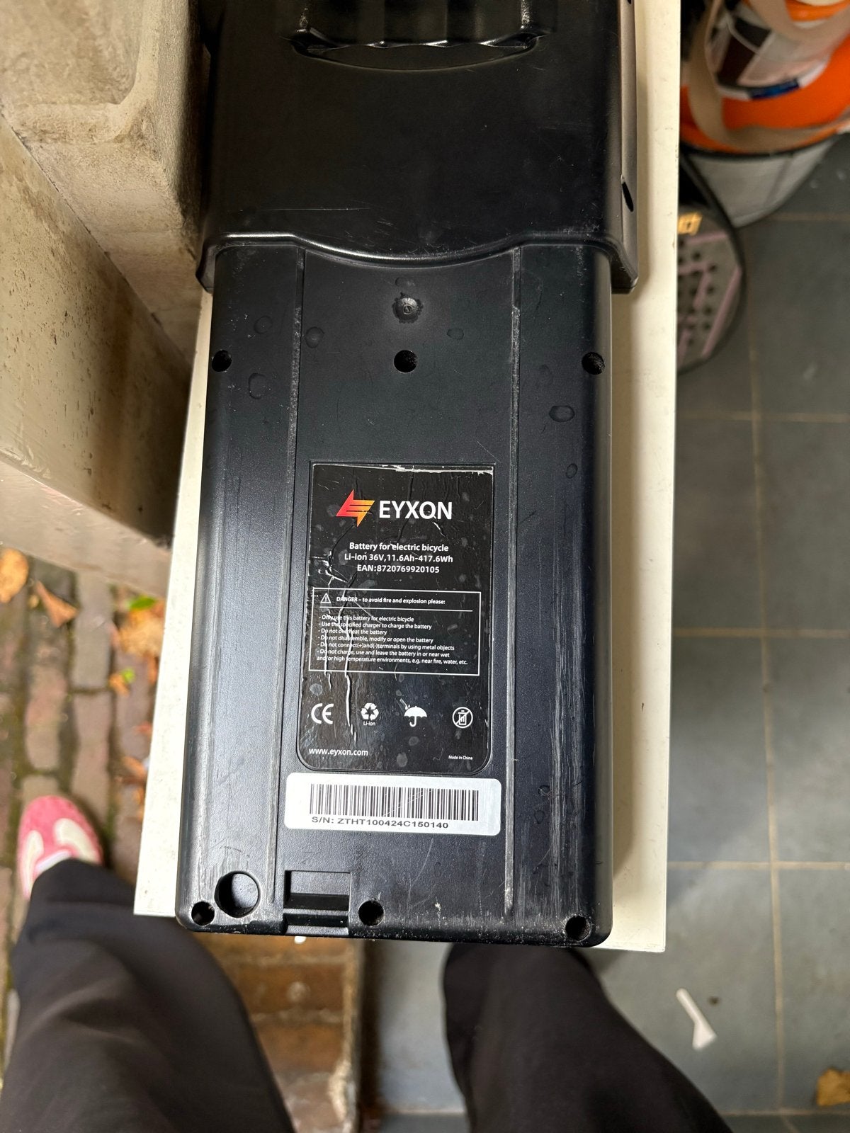 EYXON E-bike accu 36V 11.6Ah 417.6Wh Li-ion, Gebruikt