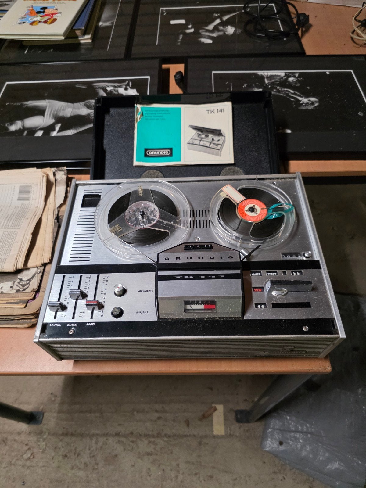 Vintage Grundig TK 141 Bandrecorder - Goed Werkend, Ophalen of Verzenden, Bandrecorder