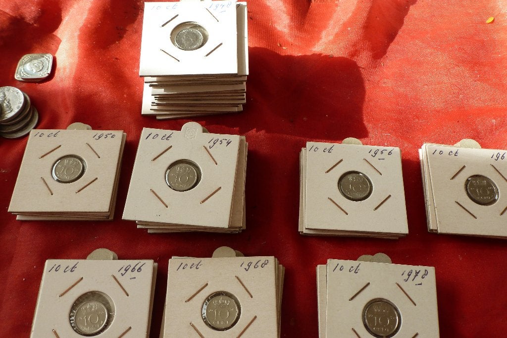 Nederland - 57x 10 cent  1948-1978 prachtig (6300, Postzegels en Munten, Munten | Nederland, Ophalen of Verzenden, Koningin Juliana