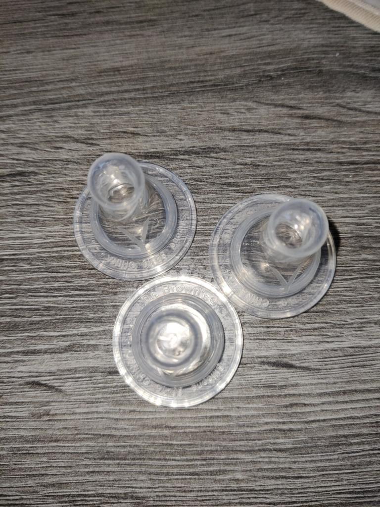 Set van 3 Dr Brown's Y-spenen voor smalle hals flessen, Ophalen of Verzenden, Zo goed als nieuw, Overige typen