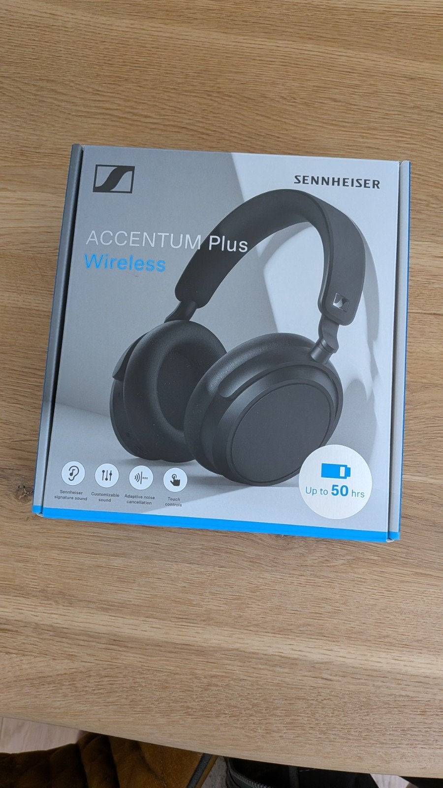 Sennheiser Accentum Plus Noise Cancelling Koptelefoon Zwart, Audio, Tv en Foto, Koptelefoons, Sennheiser, Draadloos, Nieuw, Ophalen of Verzenden