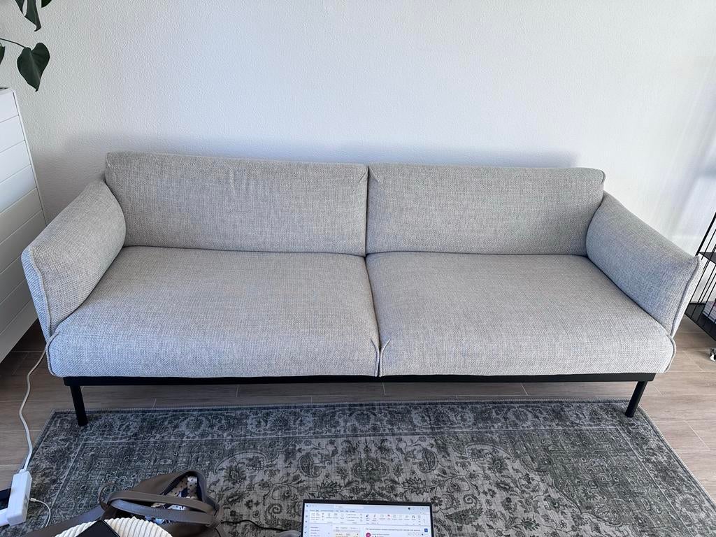 IKEA ÄPPLARYD 3-zitsbank, Lejde lichtgrijs, Ophalen, Driepersoons, 75 tot 100 cm, Zo goed als nieuw