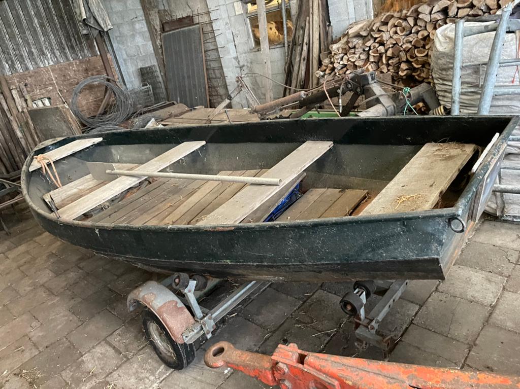 Stalen visboot, Ophalen of Verzenden, Zo goed als nieuw