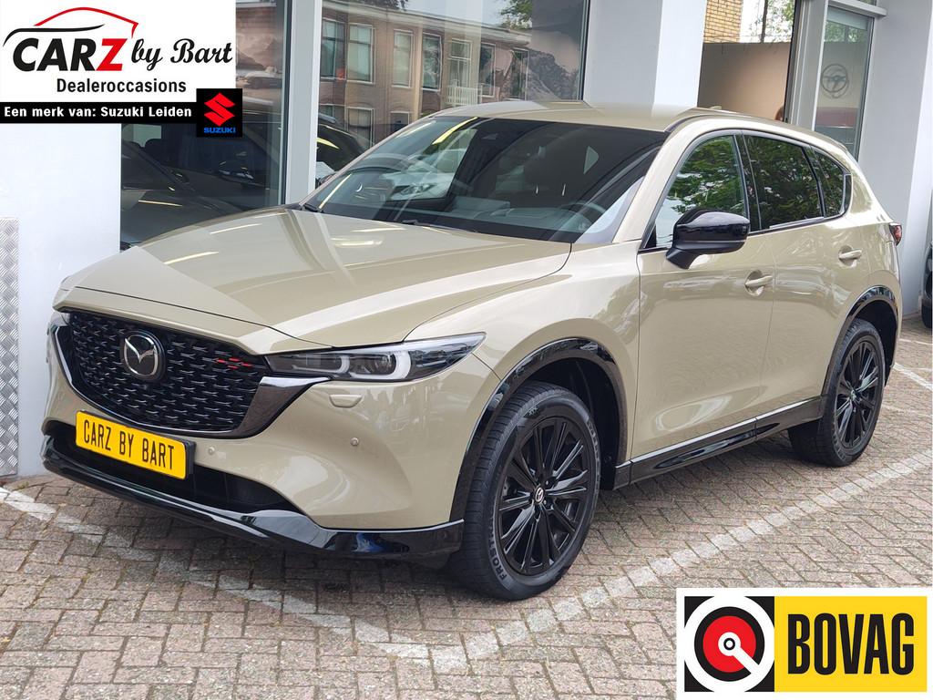 Mazda CX-5 2.0 E-SKYACTIV-G M HYBRID 165 HOMURA AUT. Stuurve, Gebruikt, 4 cilinders, Beige, Bedrijf