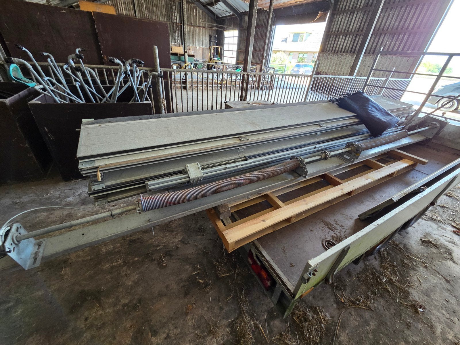 Overheaddeur 4,00 bij 3,00 hoog, Gebruikt, Garagedeur, Ophalen of Verzenden, Metaal