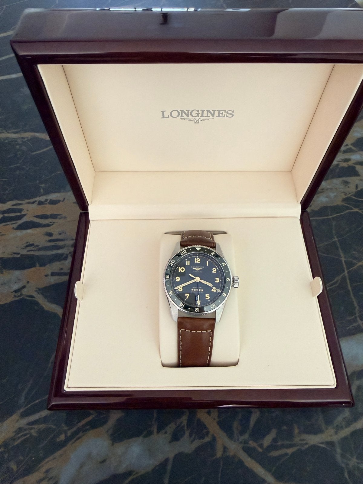 Longines Spirit Zulu Time 39mm GMT COSC – Compleet, Sieraden, Tassen en Uiterlijk, Horloges | Heren, Ophalen of Verzenden, Zo goed als nieuw
