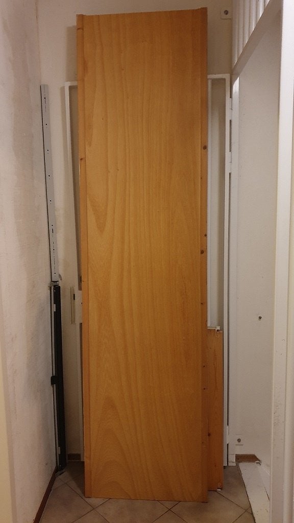 Lundia eindstaanders 228x60 blank gelakt in nette staat, Ophalen, Gebruikt