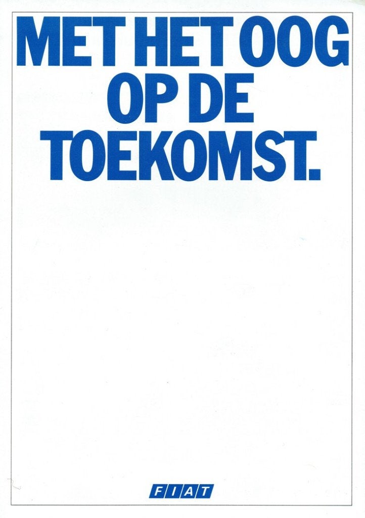 Folder Fiat modellen (1987), Verzenden, Gelezen, Overige merken