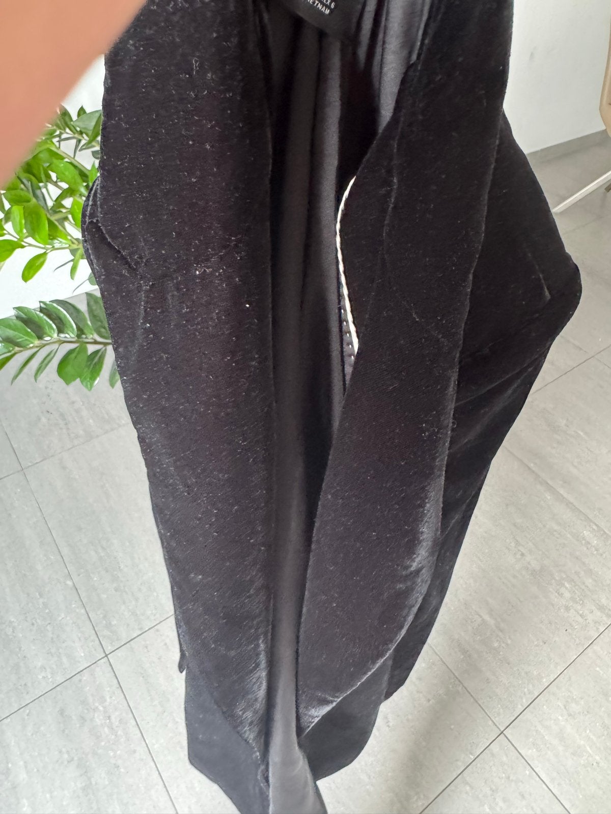 Zwart fluwelen jasje, Maat 38/40 (M), Zwart, Ophalen of Verzenden, Zo goed als nieuw