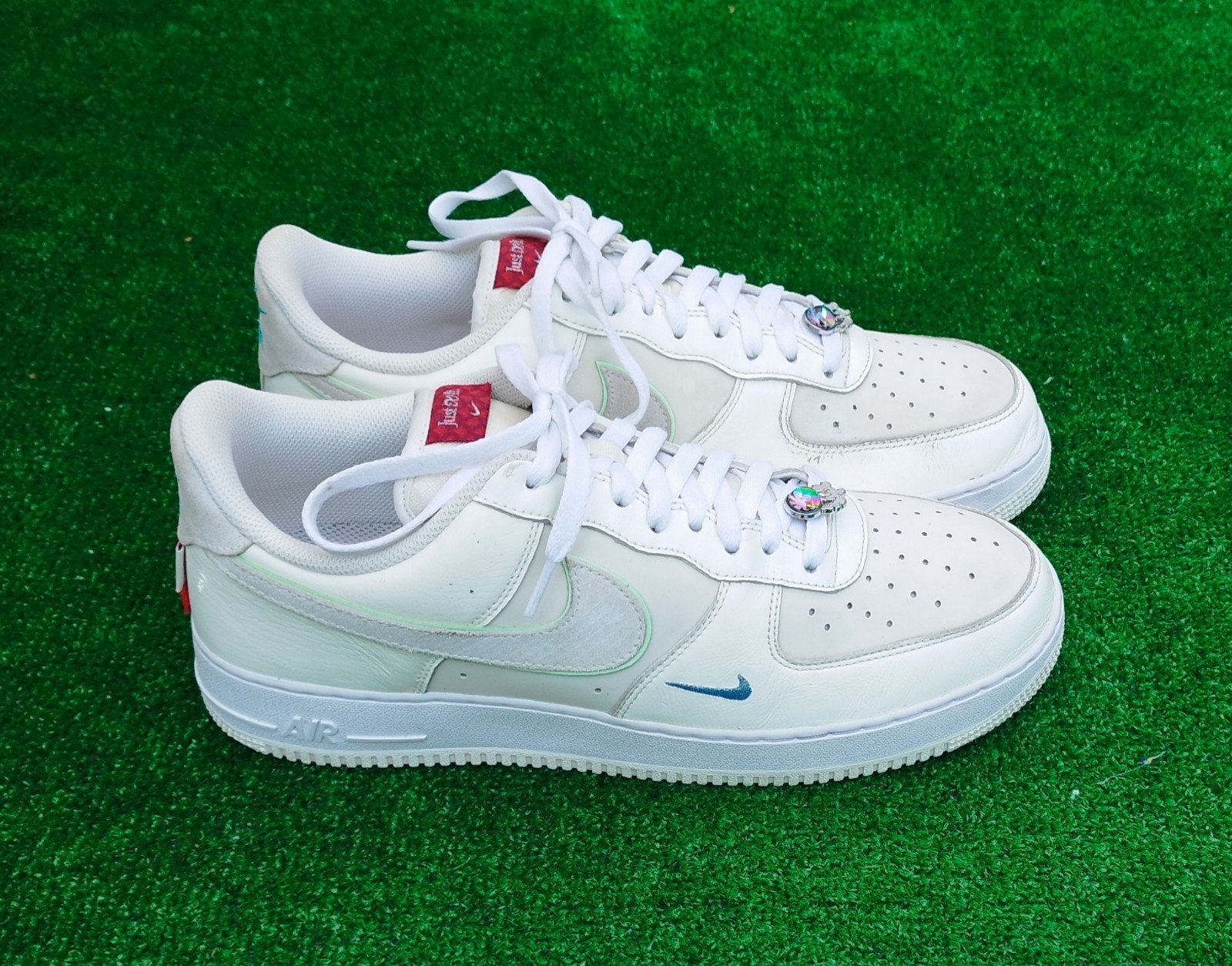 Nike Air Force 1 'Just Do It' Sneakers - Maat 46, Wit, Nike, Ophalen of Verzenden, Sneakers of Gympen
