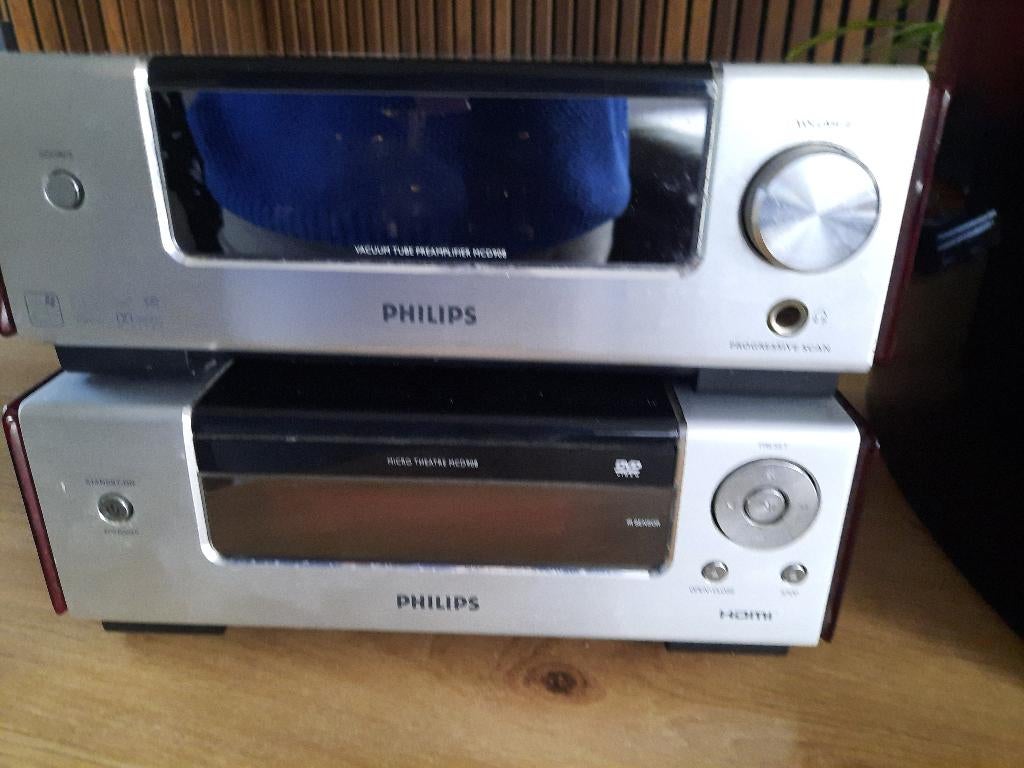 High end of luistergenot. Philips hybride buizen versterker, Ophalen, Philips, 2.1-systeem, 70 watt of meer