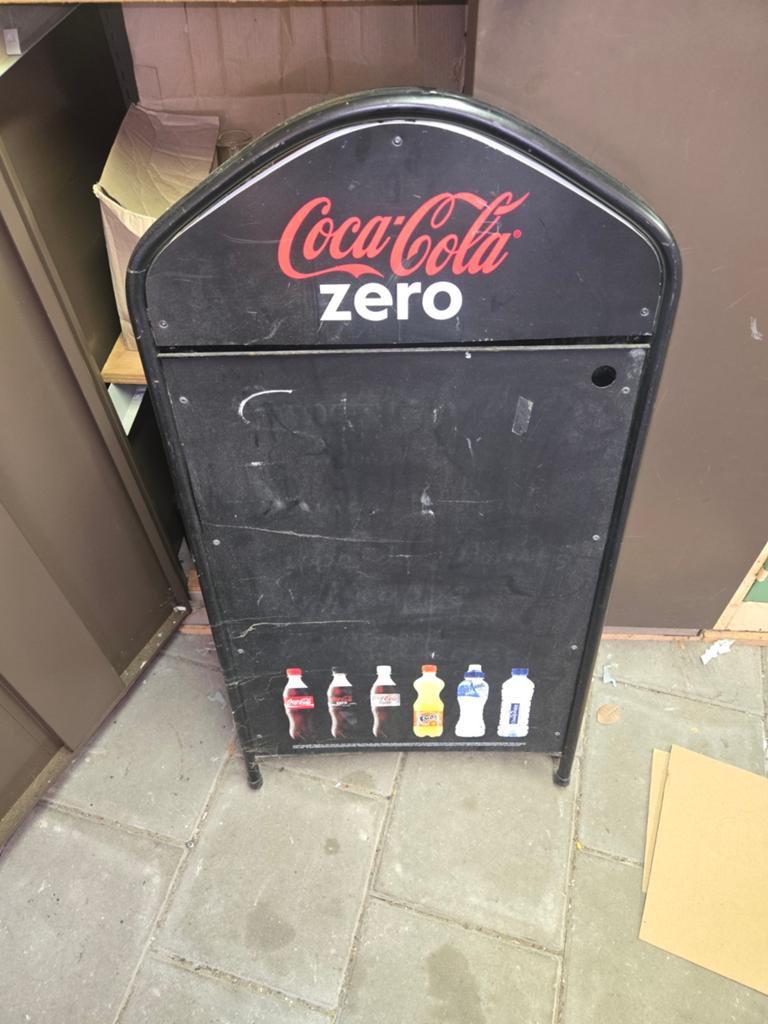 Coca-Cola Zero Reclamebord - Stoepbord, Verzamelen, Ophalen of Verzenden