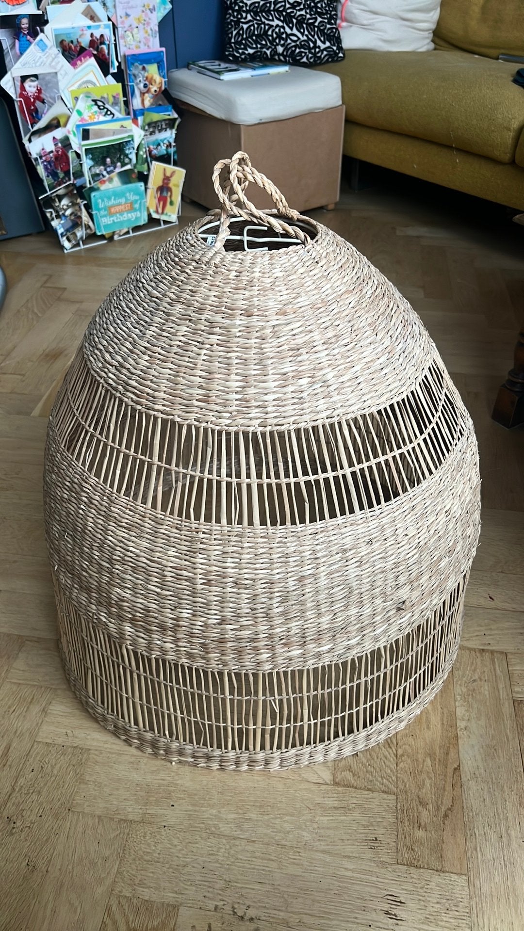 Hanglamp Ikea Torared groot zeegras, Ophalen, Zo goed als nieuw, Hanglamp