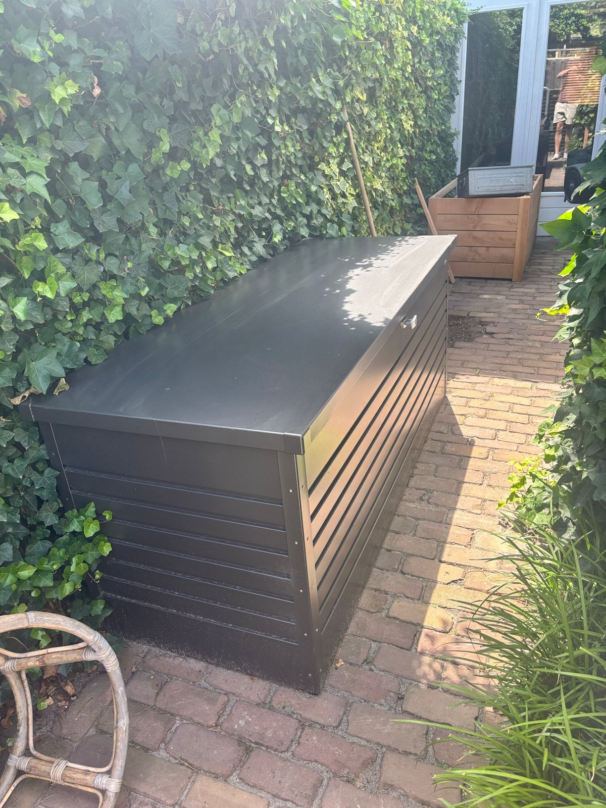 Biohort Berging Box 200 - Ruime en Robuuste Opbergbox, Tuin en Terras, Ophalen, Zo goed als nieuw, Metaal, Overige typen