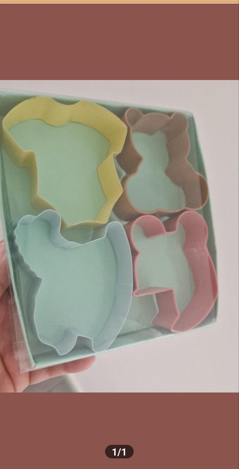 Uitsteekvormpjes baby/geboorte (4 stuks), Ophalen